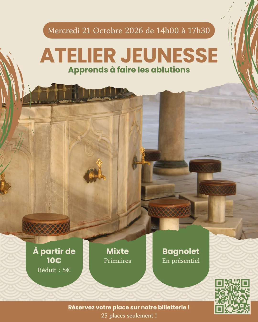 21/10 – Apprends à faire les ablutions (J)