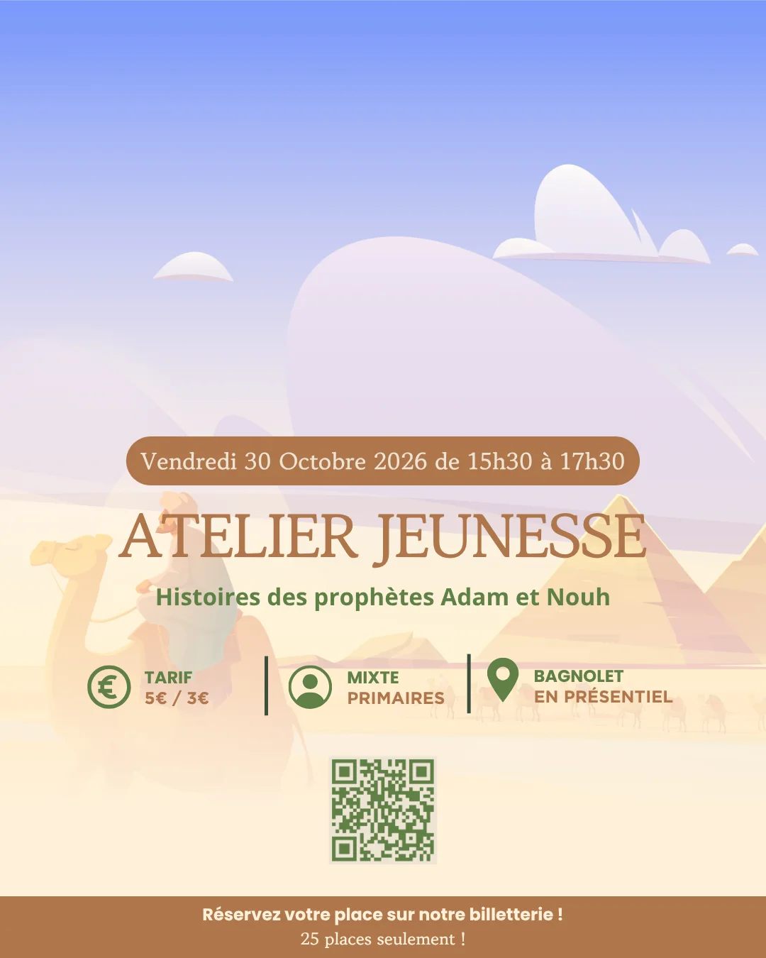 30/10 – Histoires des prophètes Adam et Nouh (J)