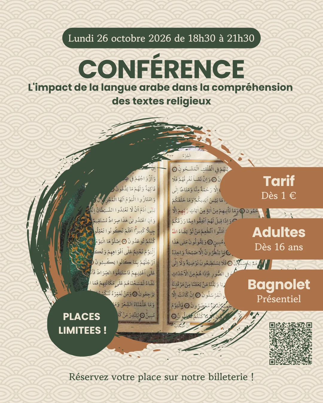 26/10 – L&rsquo;impact de la langue arabe dans les textes religieux (T)
